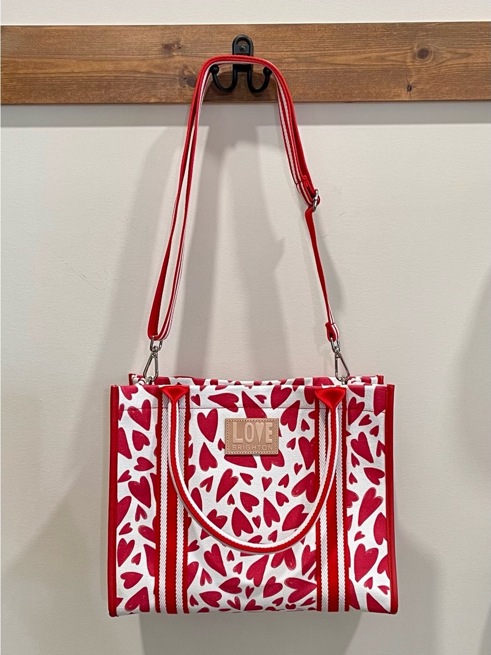 Brighton Flirty Love Canvas carryall tote